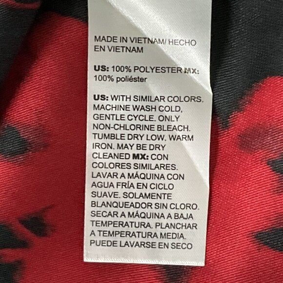 Chico's Top Women XL (3/5) Dark Floral Long Sleeve Button‎ Up Boho Career - Picture 10 of 14